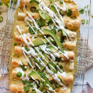 Keto white chicken enchiladas 1