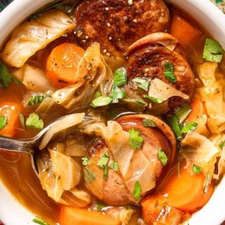 cabbage and sausage soup SM