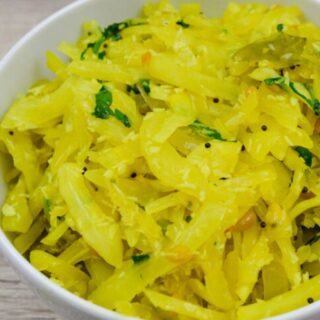 cabbage poriyal recipe