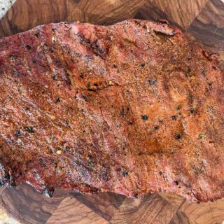 carne asada on a cuttig board
