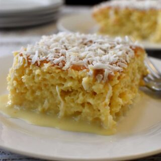 coconut tres leches cake vertical close up 1