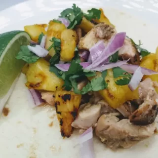 grilled chicken al pastor tacos