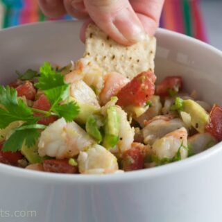 horizontal chip ceviche