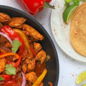 low carb chicken fajitas feature