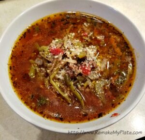 low carb hamburger soup 1