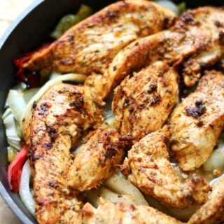 skillet chicken fajitas