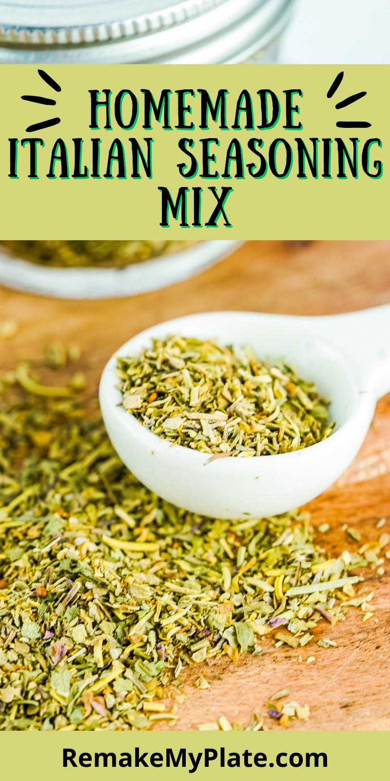 This easy homemade Italian Seasoning recipe not only tastes delicious but it makes use of herbs and spices you probably already have in your spice rack. 