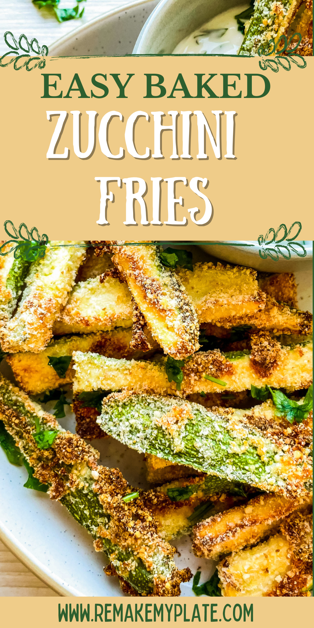 Easy Baked Zucchini Fries Recipe