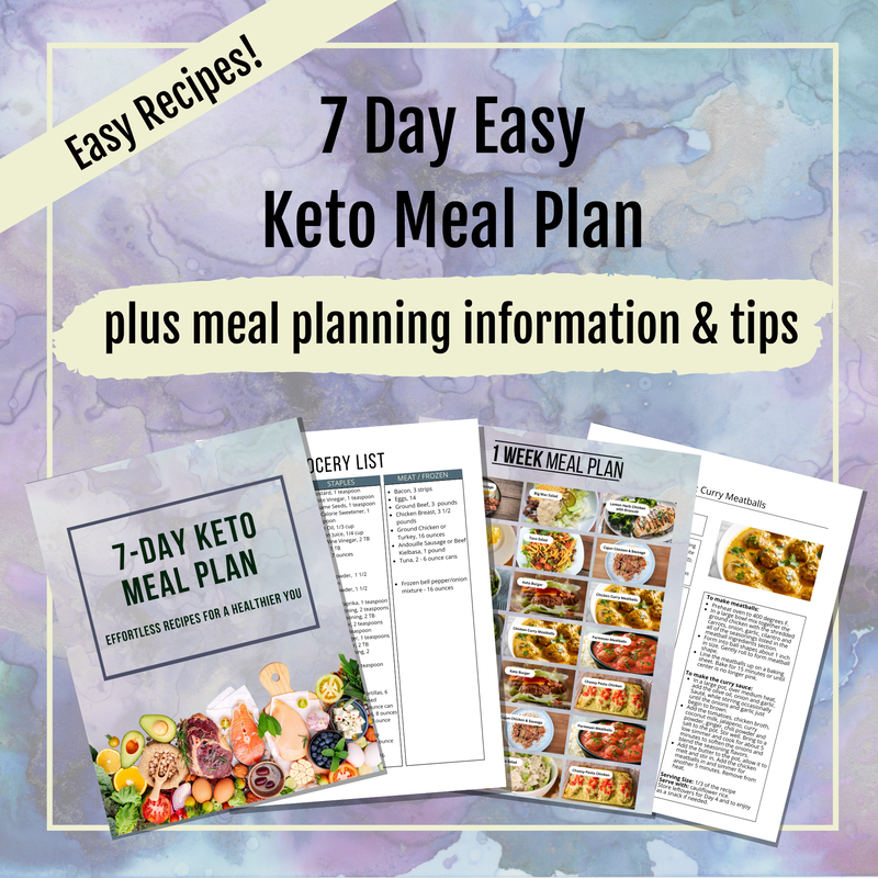 Etsy 7 Day Lazy Keto Meal Plan