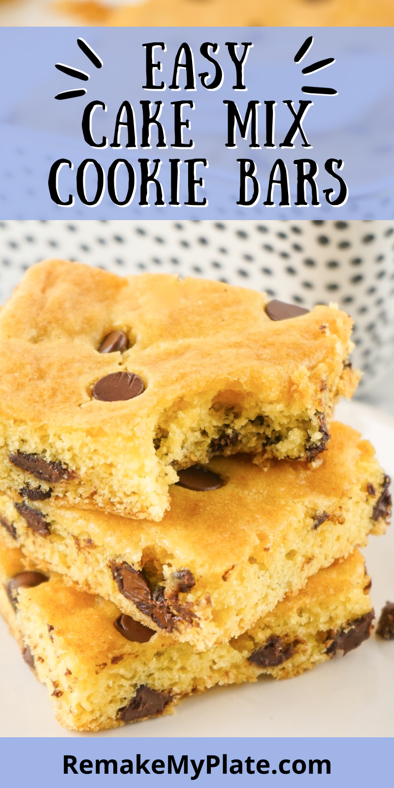 Cake Mix Cookie Bars Pinterest