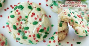 Christmas Cake Mix Cookies FB