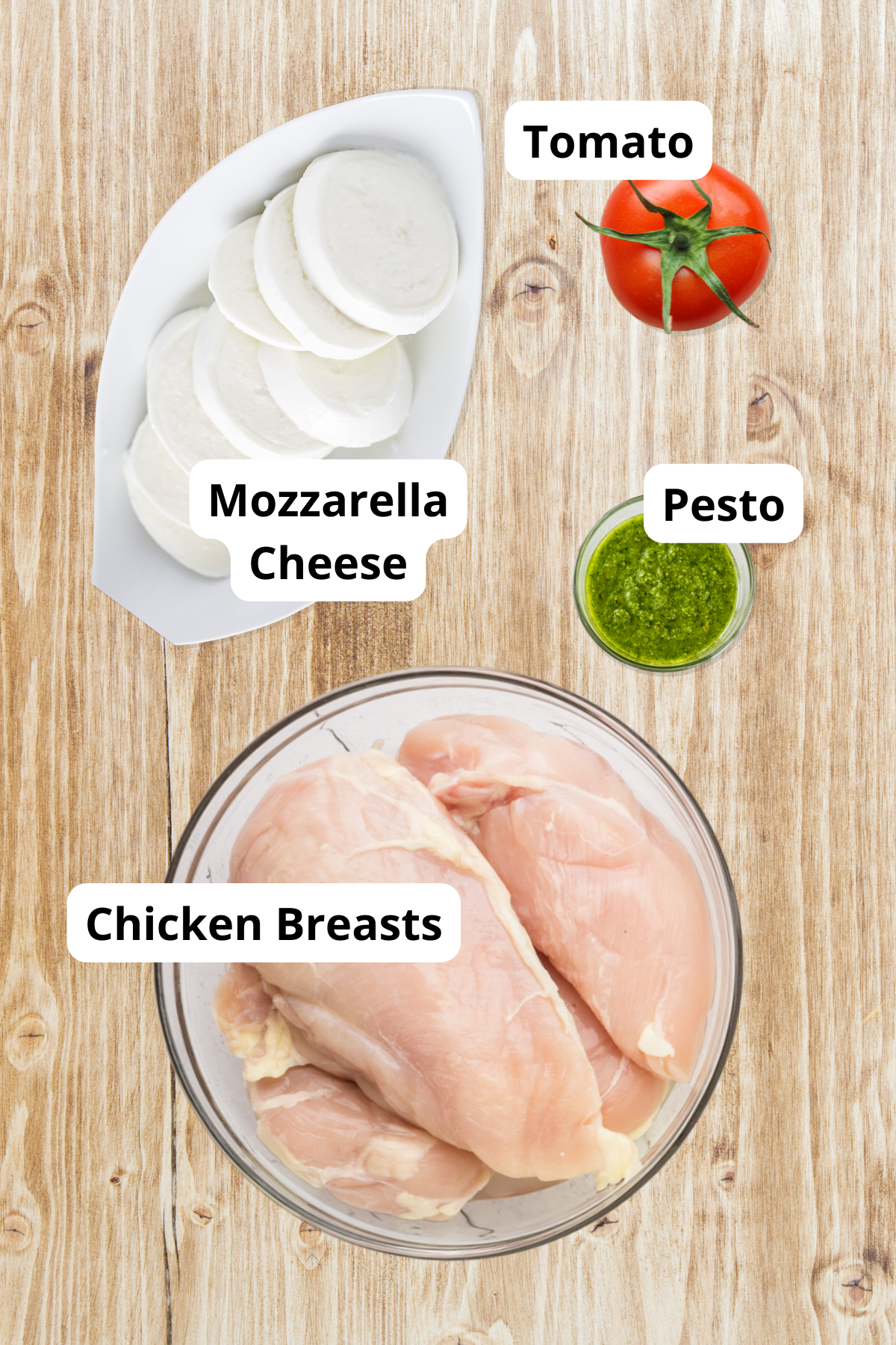 ingredients to make this caprese hasselback chicken recipe