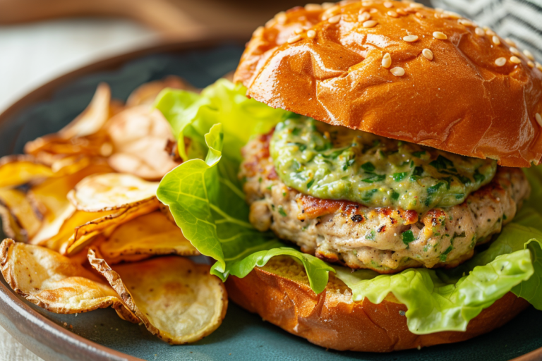 The best ground chicken burgers recipe (Cilantro Lime) - Remake My Plate