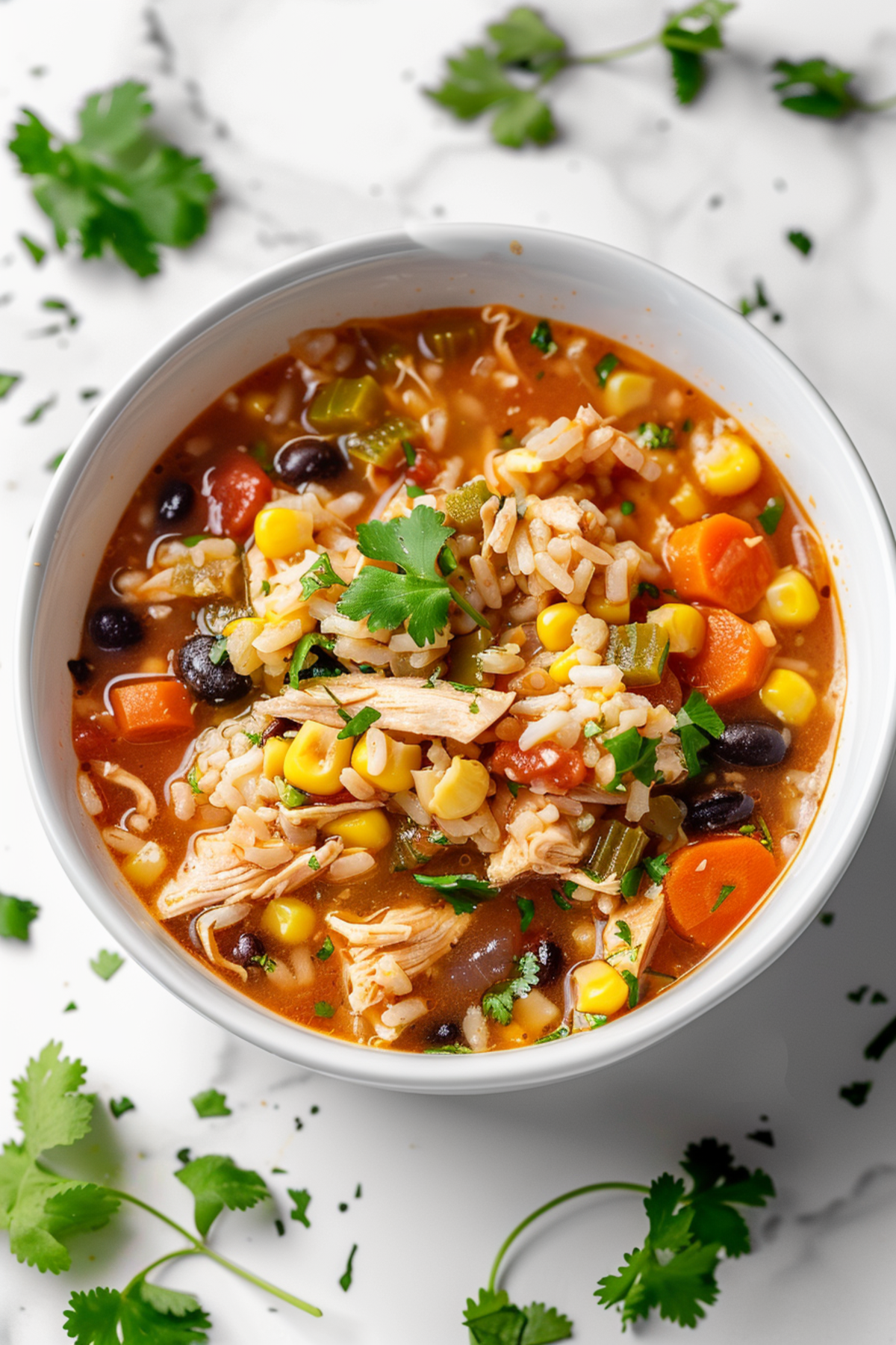 bowl of easy mexican chicken soup recipe also called caldo de pollo