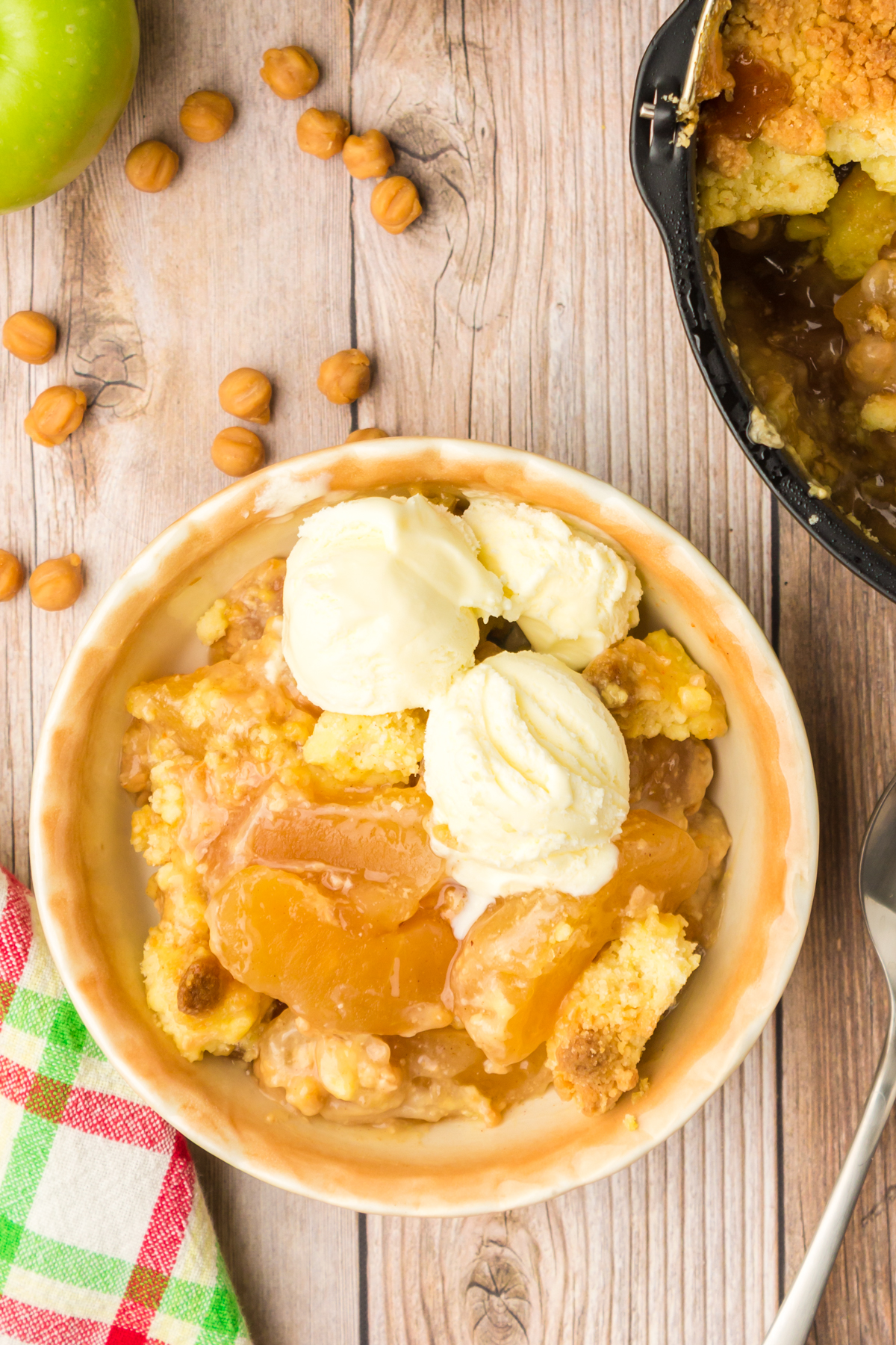 Air Fryer Apple Caramel Dump Cake 32 of 32