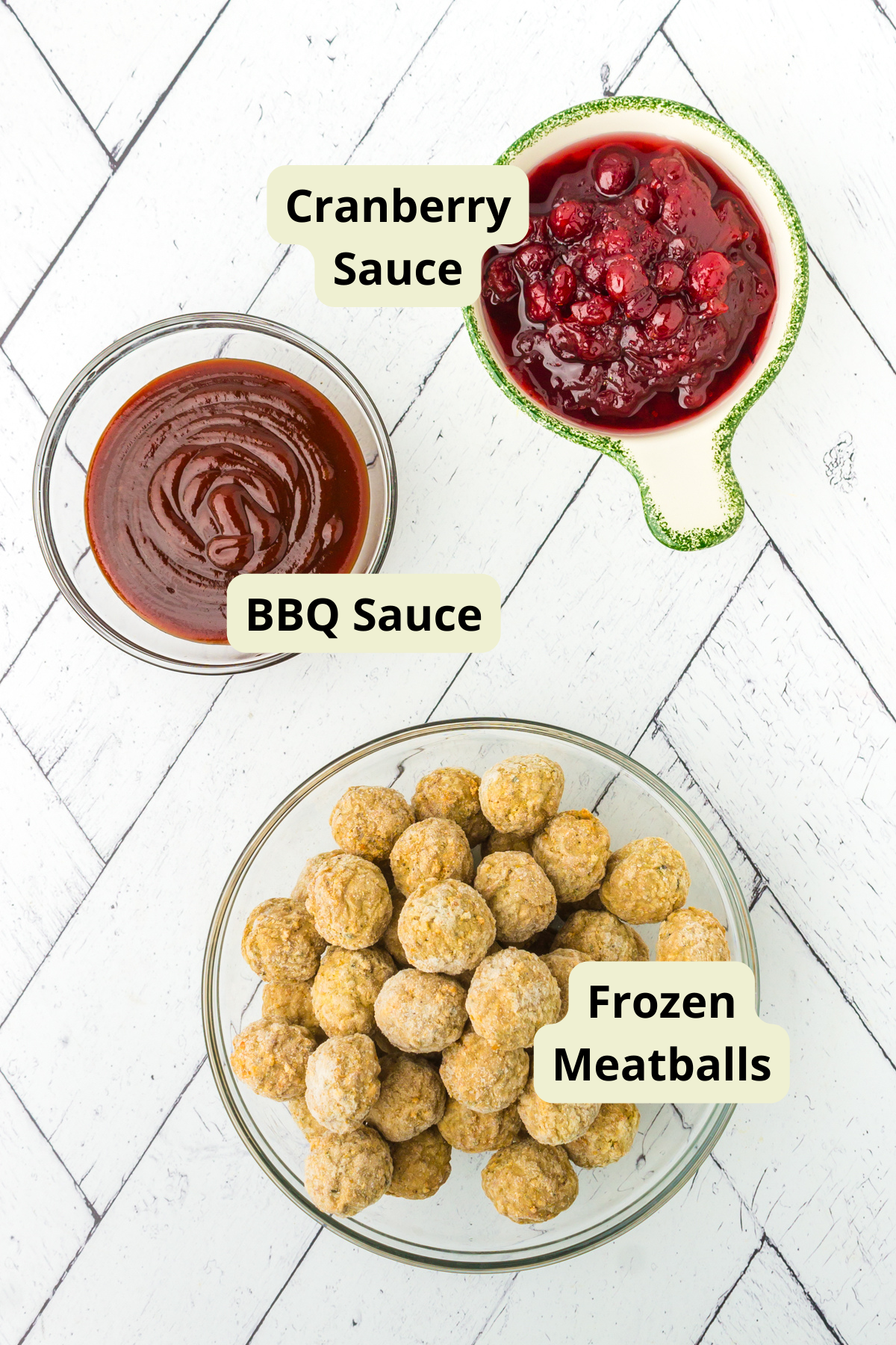 ingredients for crockpot cranberry meatballs