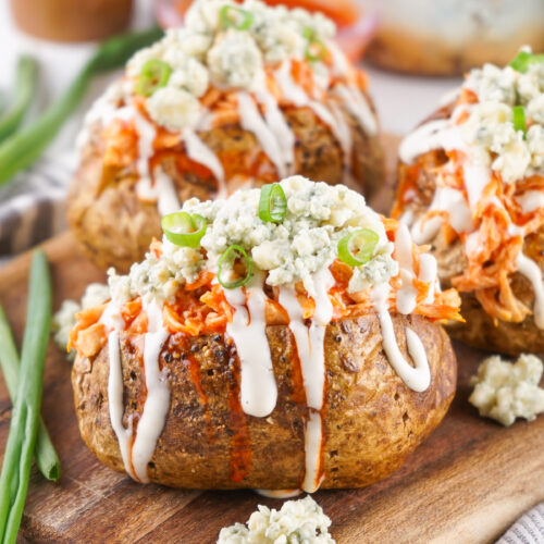 Buffalo Chicken Baked Potatoes 7