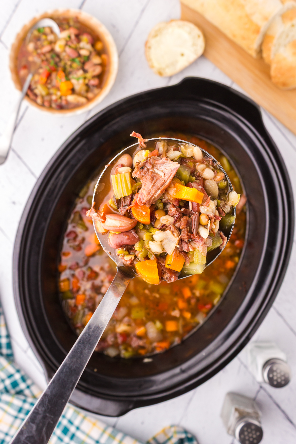 ladle of 15 bean soup 