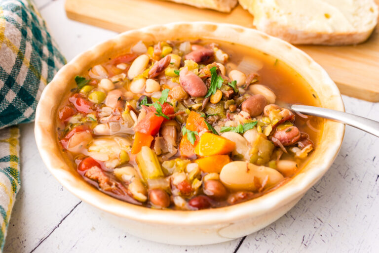 15 Bean Soup Recipe (With Ham, Slow Cooker, Crock Pot)