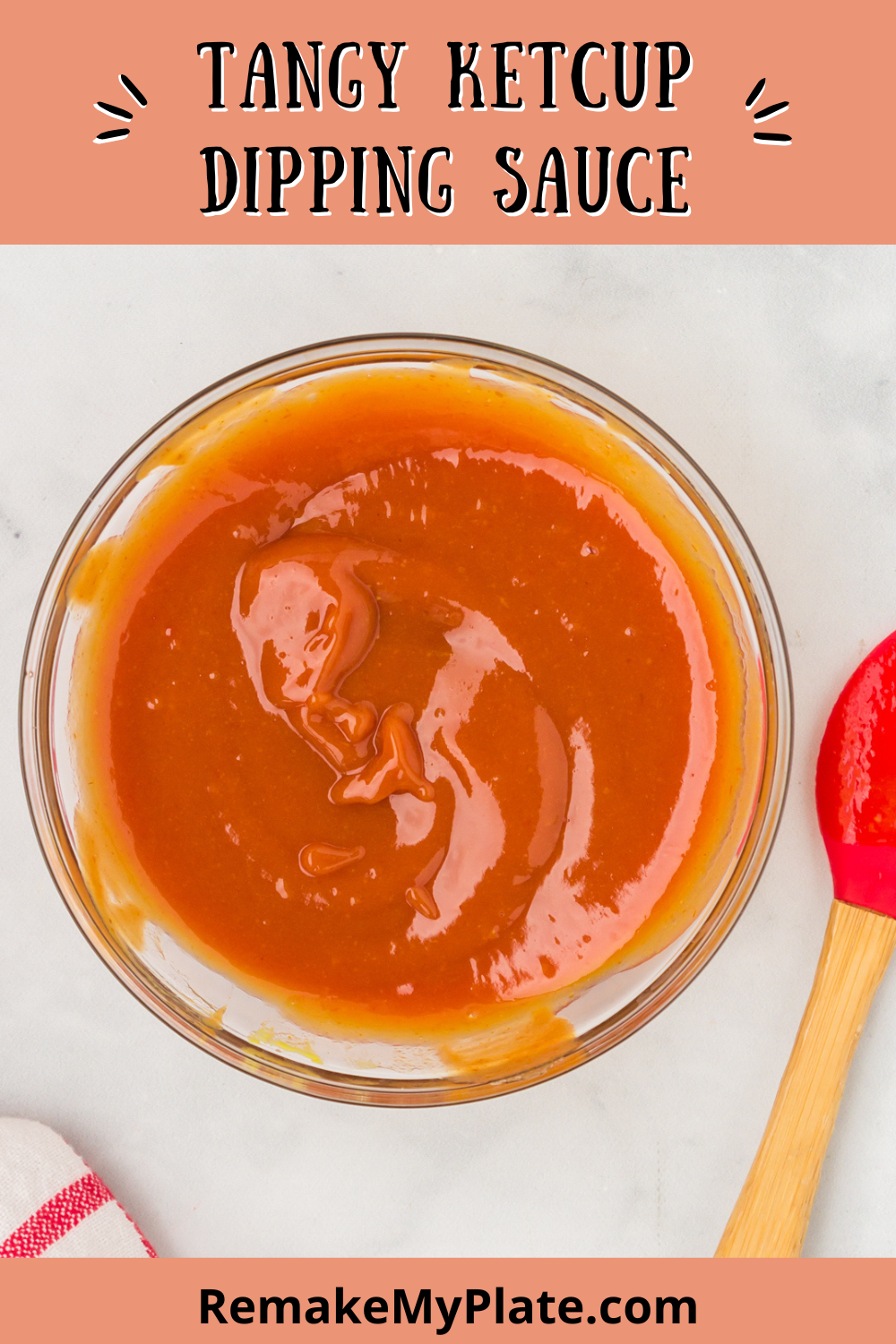 tangy ketchup dipping sauce pinterest pin