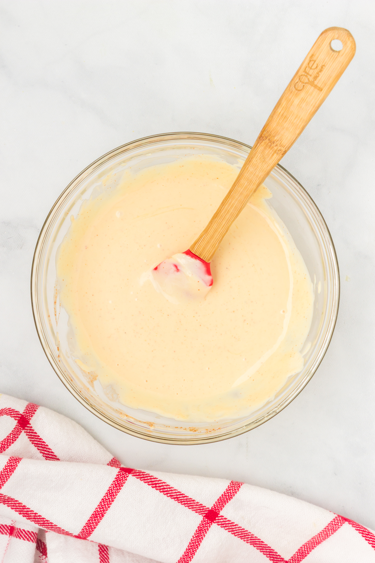 spicy honey mustard sauce in a bowl