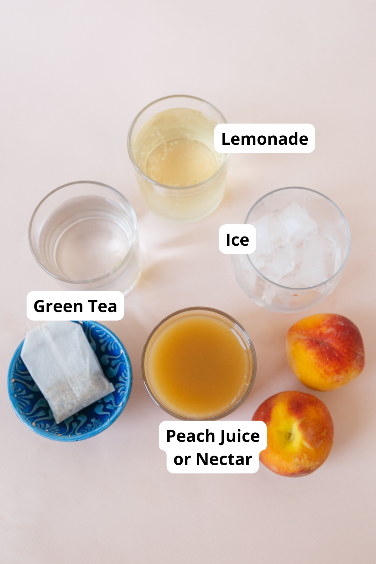 ingredients for starbucks peach green tea lemonade